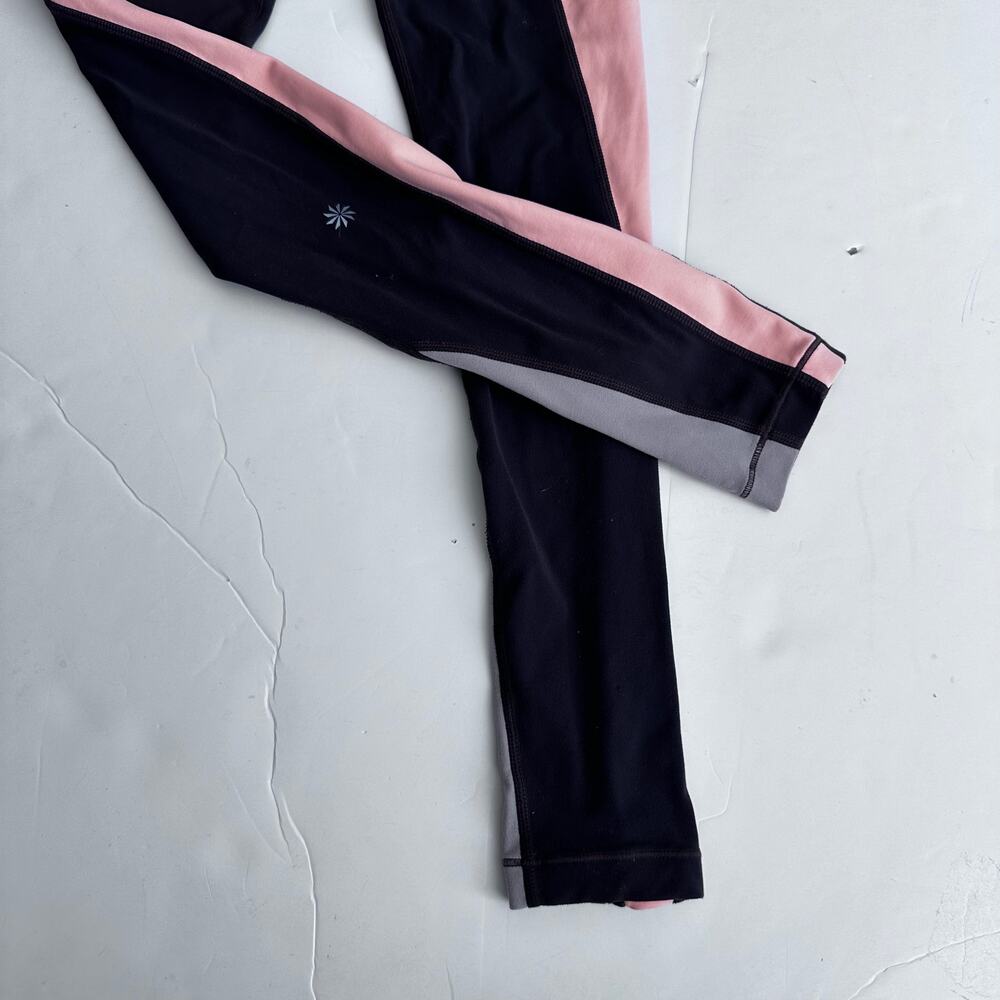 Athleta Girl Color Block Leggings - Size Medium (8/10) - Picture 2 of 6